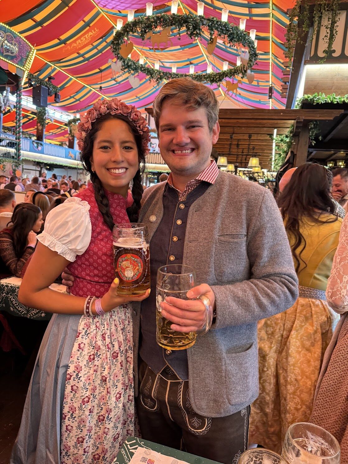 Paula and Felix at Oktoberfest