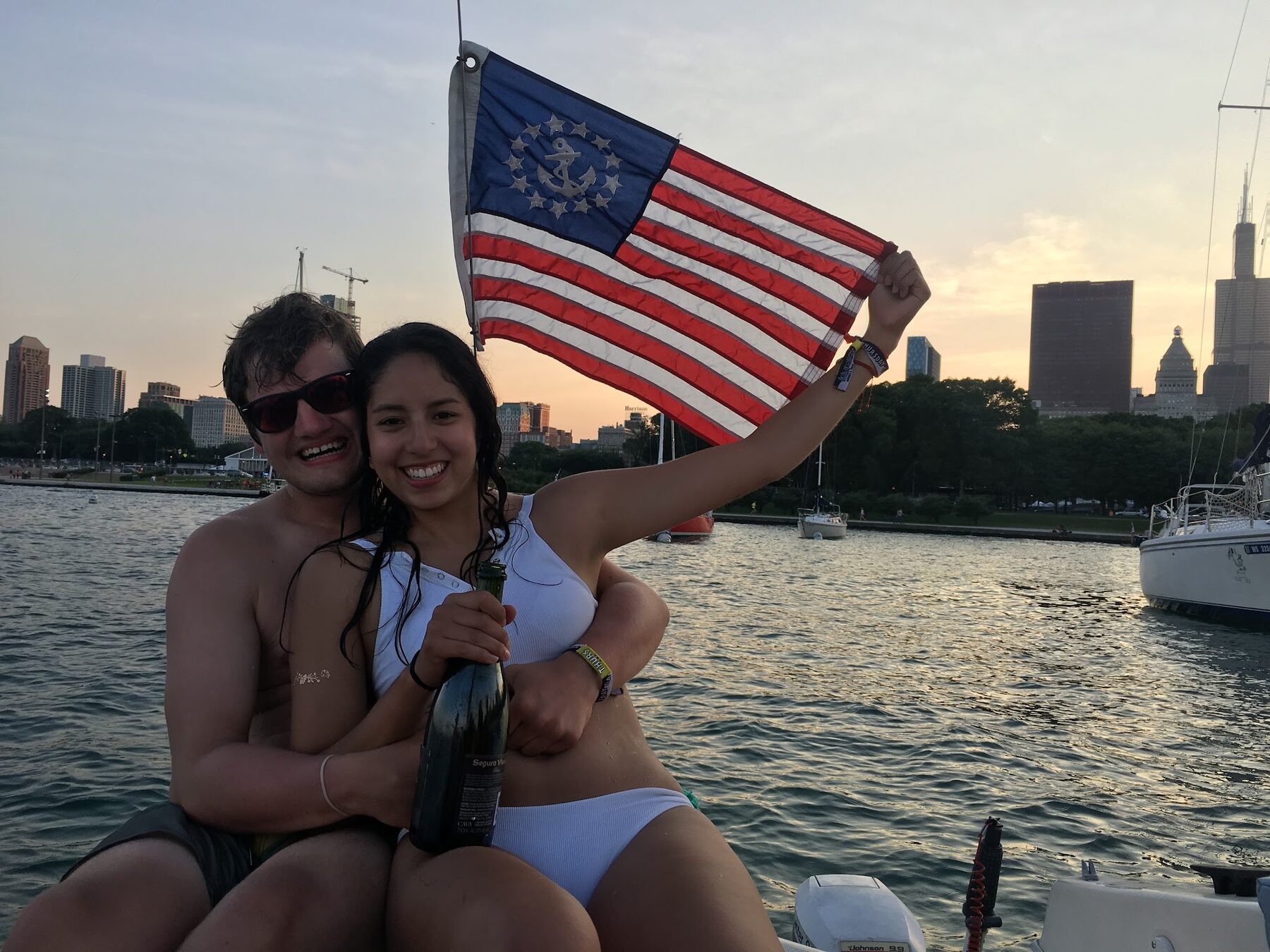 Paula and Felix sailing together