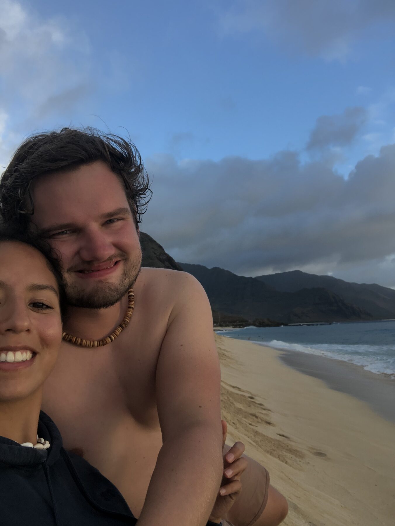 Paula and Felix at the beach