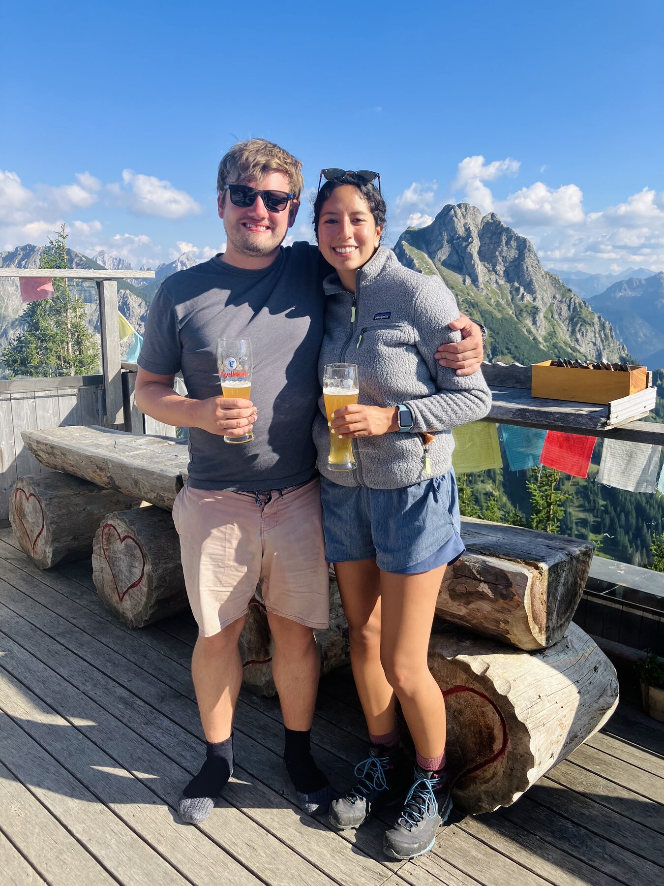 Paula and Felix on a mountain trip