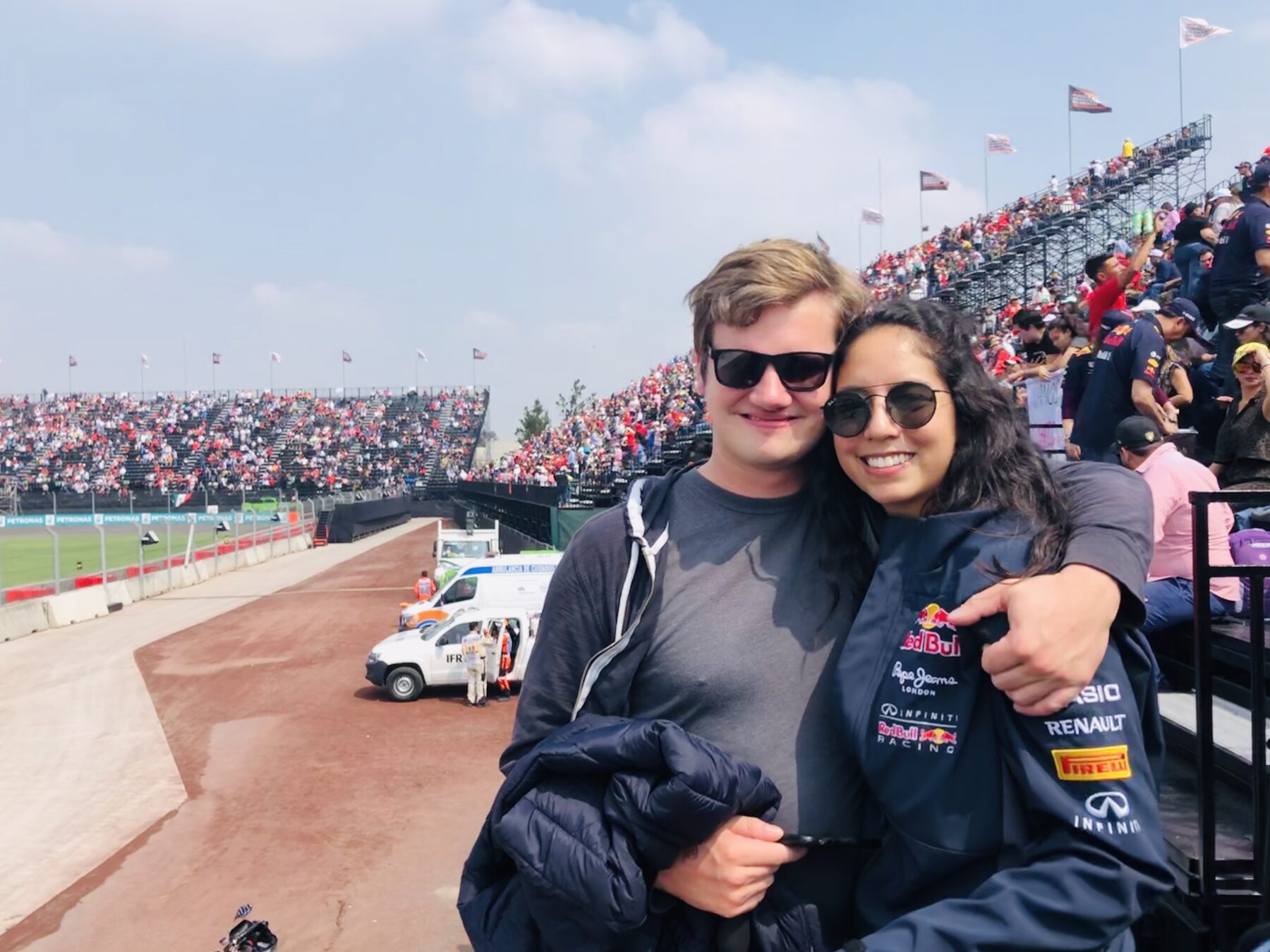 Paula and Felix at a race weekend